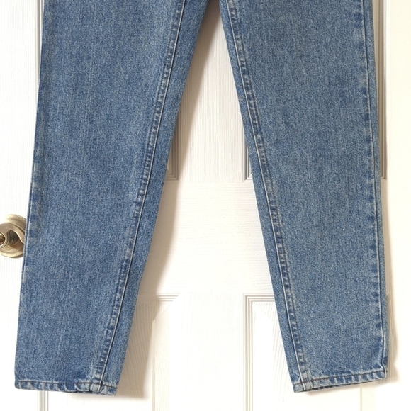Riders 90's Vintage Deadstock Medium Wash High Rise Easy Fit Tapered Leg Jeans 5 - Picture 3 of 16
